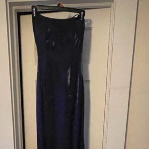 Sherri Hill Navy Mermaid Prom Dress